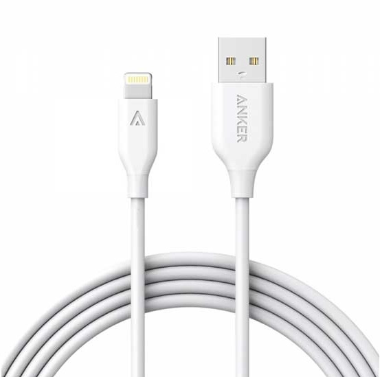 Cáp sạc cho Iphone ANKER Powerline Lightning 1.8m A8122H21 (Trắng)