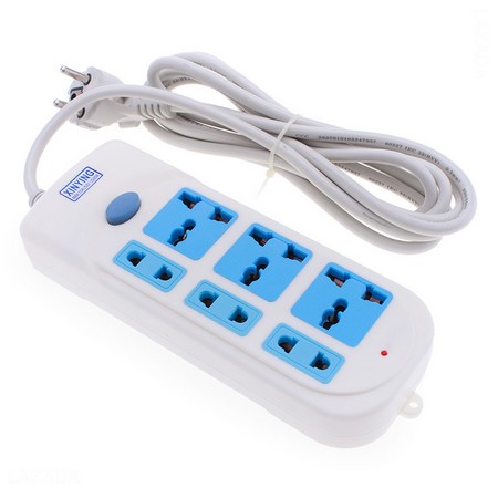 Ổ Cắm Điện 6 lỗ 1 Công Tắc Hiệu Xingying XY-609
