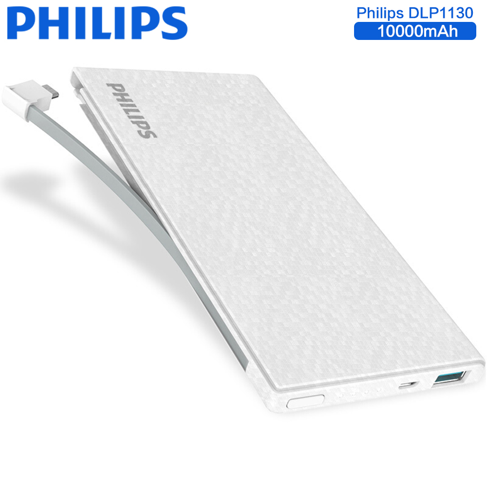 Pin sạc dự phòng Philips DLP1130S 10000mAh tích hợp cáp Micro USB