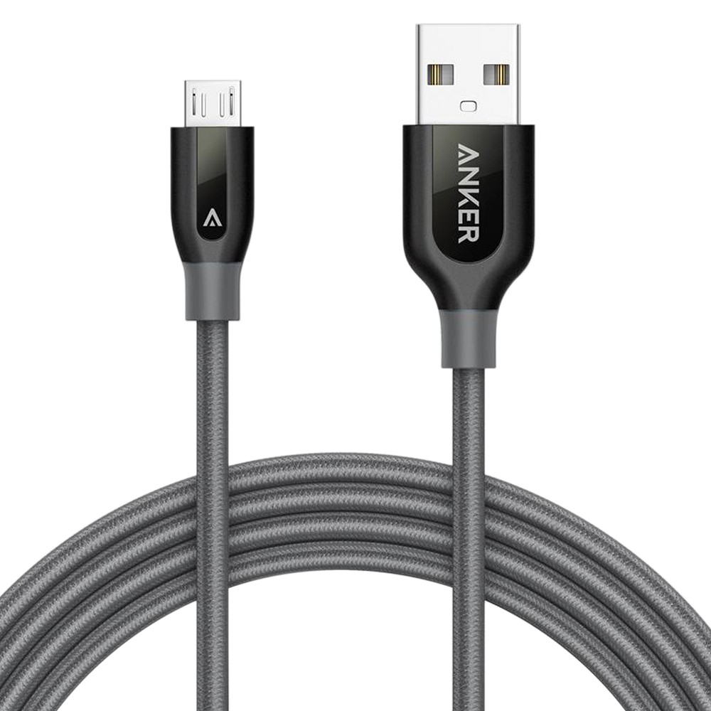 Cáp Sạc Micro USB Anker PowerLine+ 1.8m - A8143HA1 ( Xám) 