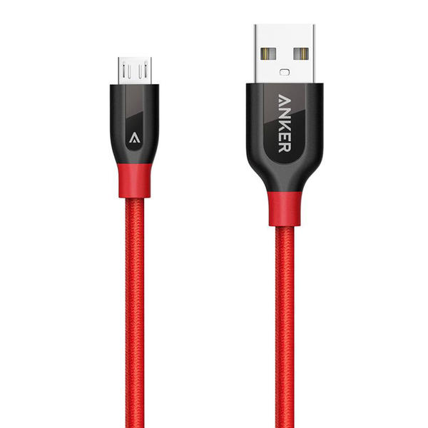 Cáp sạc ANKER Powerline Micro-USB Plus 0.9m A8142H91 (Đỏ) 