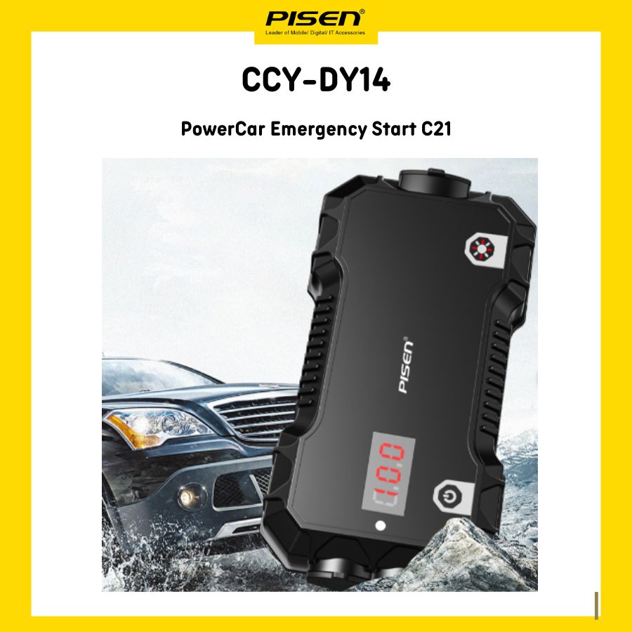 Sạc dự phòng đa năng PISEN Car Emergency Start C21 Kích Ắc Quy, Chiếu sáng, SOS, sạc thông minh (CCY